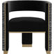 Adamina Abbington Black / Hobbes Night Dining Armchair